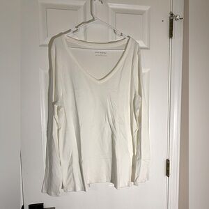 Long sleeve V-neck T-shirt 1X